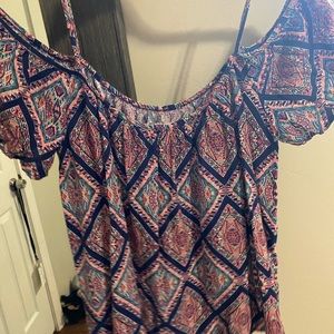 Cute Colourful Off the shoulder Summer Top